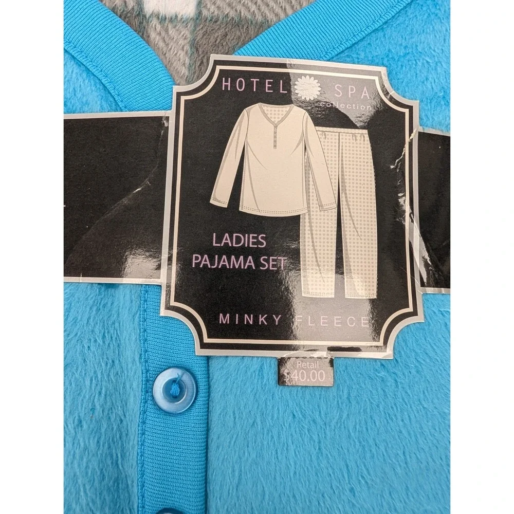 Hotel Spa Women's Small Ultimate Comfort Collection Pajamas Minky Fleece‎ NEW